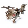 Деревянный конструктор (3D пазлы) Вертолет Палыч (58 деталей)