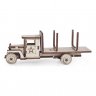 Деревянный конструктор (3D пазлы) Советский грузовик Лесовоз (43 детали)