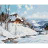 Картина по номерам Зима в горах (KH0964, 40x50 см)