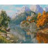 Картина по номерам Прищепа Замок в горах (KH0979, 40x50 см)