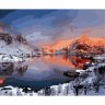 Картина по номерам Зимний пейзаж Норвегии (GX 32980, 40x50 см)