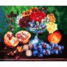 Картина по номерам Натюрморт с цветами и фруктами (GX 5431, 40x50 см)