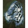 Алмазная мозаика Белый тигр (GF 4390, 40x50 см)