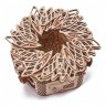 Деревянный конструктор (3D пазлы) Механическая шкатулка Таинственный цветок (278 детали)