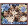 Алмазная мозаика Голубоглазые котята (CK 1539, 40x50 см)