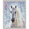 Алмазная мозаика Белая лошадь (CK 1654, 40x50 см)