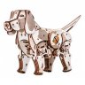 Деревянный конструктор (3D пазлы) Механический щенок Puppy (246 деталей)