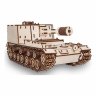 Деревянный конструктор (3D пазлы) Танк САУ-212 (684 детали)