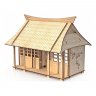 Деревянный конструктор (3D пазлы) Кукольный домик Сакура с мебелью (149 деталей)