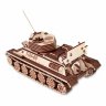 Деревянный конструктор (3D пазлы) Танк Т-34-85 (965 деталей)
