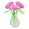 3D-пазл головоломка Букет в вазе розовый (41 элемент)