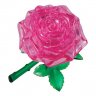 3D-пазл головоломка Роза розовая (44 элемента)