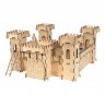 Деревянный конструктор (3D пазлы) Крепость (77 деталей)