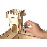 Деревянный конструктор (3D пазлы) Крепость (77 деталей)