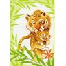 Картина по номерам Тигрица с тигренком (20х30 см)