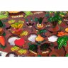 3D Развивающая доска Овощи на грядке Огород