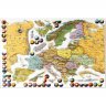 Магнитная карта-пазл Европа (вырезано по странам, 52 детали)