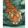 Алмазная мозаика Тигровые воды (38x48 см)