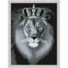 Алмазная мозаика Чёрно-белый лев (50x65 см)