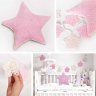 Набор для вязания подушки и гирлянды в детскую комнату Жизнь в розовом цвете