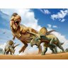 Пазл Super 3D Тираннозавр против трицератопса (500 деталей)