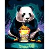 Картина по номерам Панда и попкорн (OKS1012, 20х30 cм)