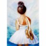 Картина шерстью Маленькая балерина (20x30 см)