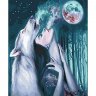 Картина по номерам Девушка с белой волчицей (GS 1105, 40x50 см)