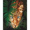 Алмазная мозаика Леопард в джунглях (GF 4027, 40x50 см)