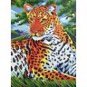 Алмазная мозаика Молодой леопард (GF 1659, 40x50 см)