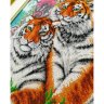 Набор для вышивки бисером Тигры (28х38 см)