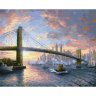 Картина по номерам Рассвет над Нью-Йорком (40х50 см)