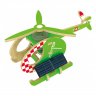 Деревянный конструктор (3D пазлы) Вертолет А (13 деталей, на солнечной энергии, красочное покрытие)