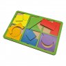 Пазл-игра в рамке Собери квадрат Уровень 1 (28х19 см, 6 фигур)