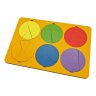 Пазл-игра в рамке Собери круг Уровень 1 (28х19 см, 6 фигур)