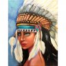 Алмазная мозаика Индейская девушка (50x65 см)