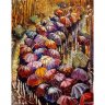 Алмазная мозаика Осенние зонты (40x50 см)