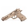 Деревянный конструктор (3D пазлы) Пистолет-резинкострел с мишенями (81 деталь)