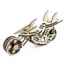 Деревянный конструктор (3D пазлы) Мотоцикл Фантом (50 деталей)