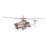 Деревянный конструктор (3D пазлы) Вертолет Ночной охотник (241 деталь)