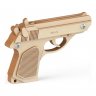 Деревянный конструктор (3D пазлы) Пистолет-резинкострел Байкал (29 деталей)