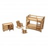 Деревянный конструктор (3D пазлы) Мебель для кукольного домика Детская