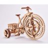 Деревянный механический конструктор (3D пазлы) Велосипед-визитница (89 деталей)