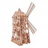 Деревянный механический конструктор (3D пазлы) Механическая мельница (131 деталь)