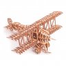 Деревянный механический конструктор (3D пазлы) Самолет (148 деталей)