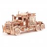 Деревянный механический конструктор (3D пазлы) Тягач Биг Риг (485 деталей)
