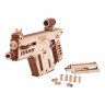 Деревянный механический конструктор (3D пазлы) Штурмовая винтовка (158 деталей)