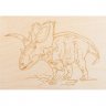Доски для выжигания Динозавры Тираннозавр, Трицератопс (А4+А5, 4 шт)