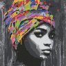Картина по номерам Африканская девушка (KHM0031, 30x30 см)