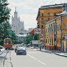 Картина по номерам Московская улица (KHM0042, 30x30 см)